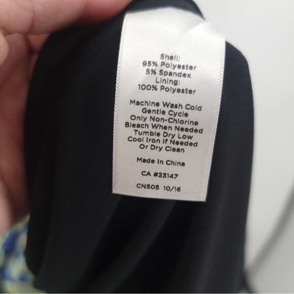 Talbots Chiffon Floral Dress Ruffle Sleeve A-Line Easter Party Womens 10 NWT - Picture 16 of 16